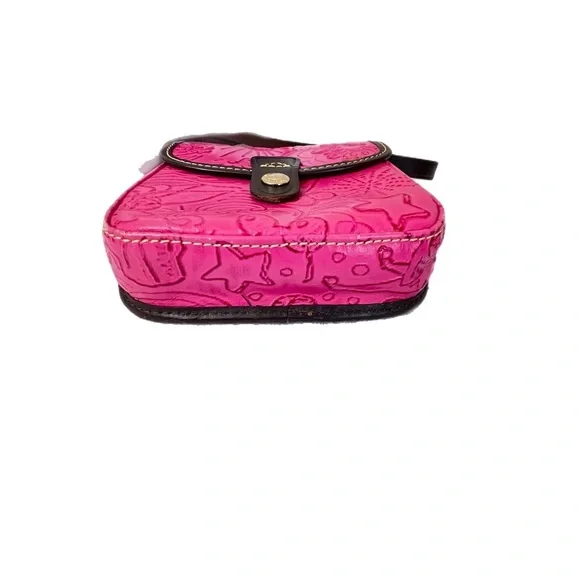 Disney Dooney & Bourke Sketch Pink Leather Small Crossbody Handbag - Picture 4 of 12